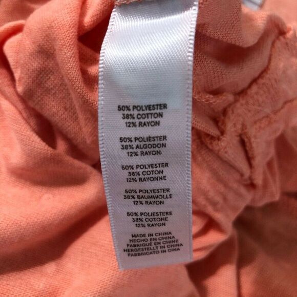 Alternative Romper Womens Small S Orange Polka Dot Scoop Faux Wrap Back Casual - Picture 4 of 4